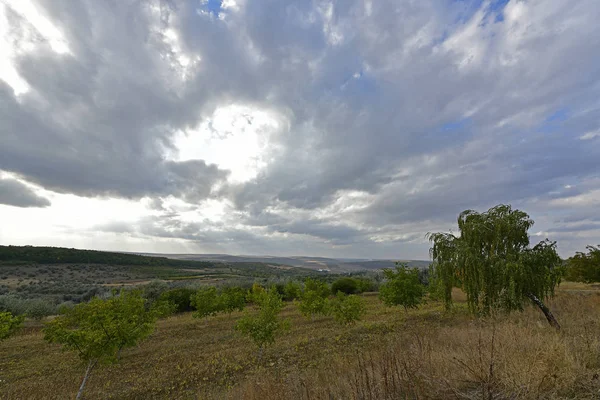 Hermoso Paisaje Rural Las Montañas Atardecer — Foto de Stock