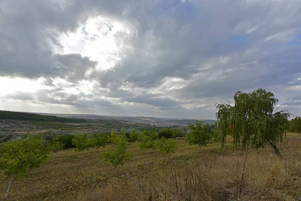 Hermoso Paisaje Rural Las Montañas Atardecer — Foto de Stock