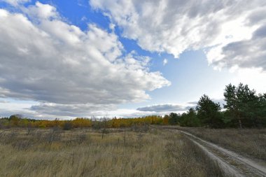 Güzel kırsal alanlar, sonbahar manzaraları ve gün batımları..