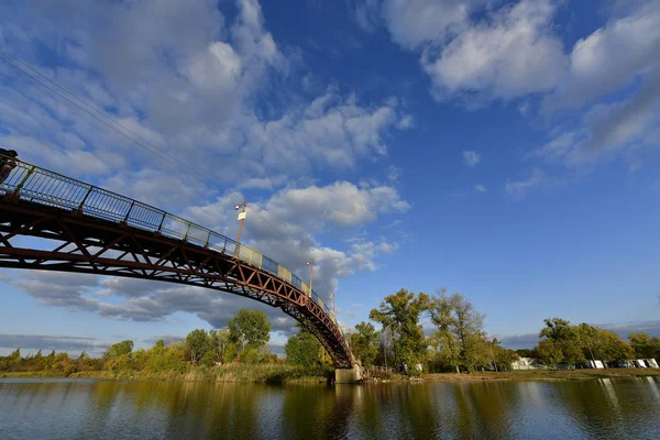 Bella Città Nuvoloso Paesaggi Autunnali Miglioramento Dell Umore — Foto Stock