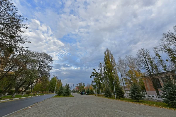 Beautiful City Cloudy Autumn Landscapes Improving Mood — Stock Photo, Image