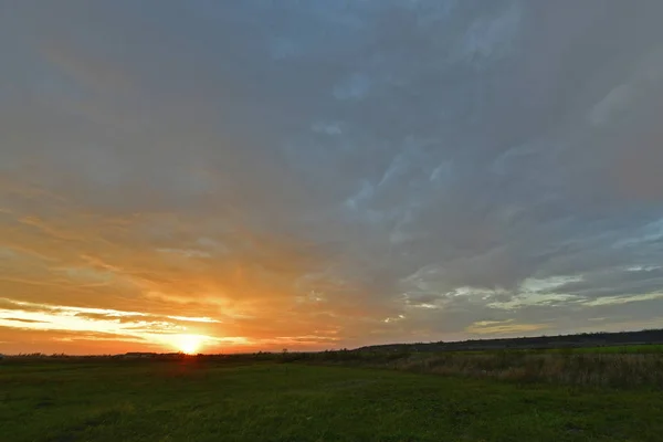 Prachtig Landschap Herfstlandschappen Zonsondergangen — Stockfoto