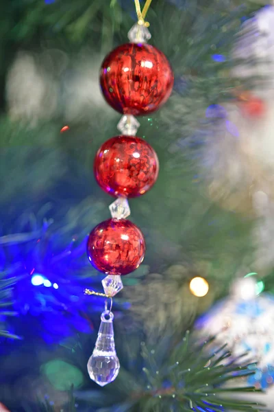 Náš Novoroční Stromek Náš Novoroční Domácí Dekor — Stock fotografie