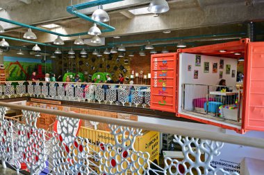 Kharkov Ukrayna şehri 10 / 13 / 2019. Tadına bakmak için kahve müzesine hoş bir ziyaret..