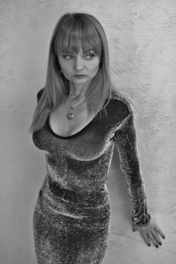 Erotic photo session with a beautiful and very sexy woman.