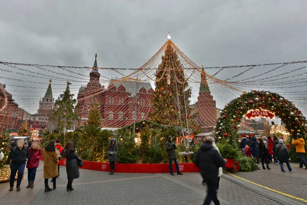 Moskau Russland 2019 Jahr Neue Jahr Ferien Und Sightseeing Moskau — Stockfoto