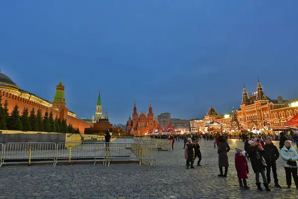 Moskova Rusya 2019 Yeni Yıl Tatili Moskova Gezmek — Stok fotoğraf