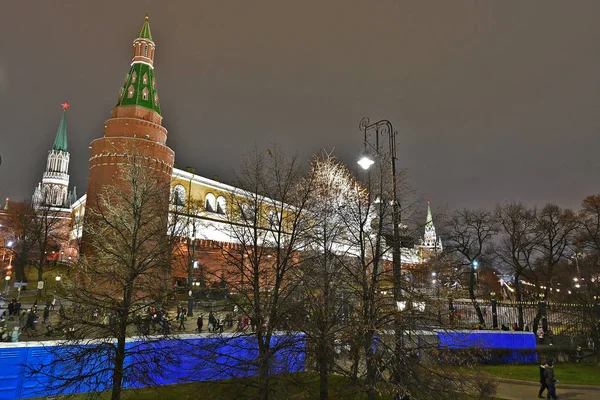 Moskwa Rosja 2019 Rok Nowe Wakacje Zwiedzanie Moskwy — Zdjęcie stockowe