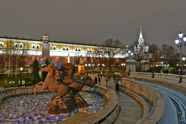 2019年12月29日莫斯科新年假期和游览莫斯科 — 图库照片
