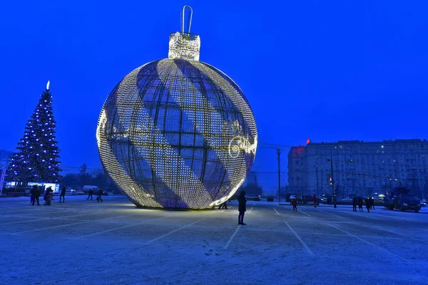 Moskwa Rosja 2019 Rok Nowe Wakacje Zwiedzanie Moskwy — Zdjęcie stockowe