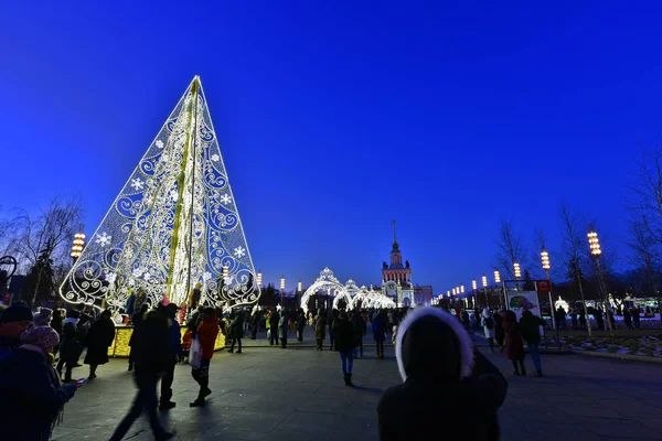 Moscú Rusia 2020 Año Nuevo Año Vacaciones Visitas Turísticas Moscú — Foto de Stock