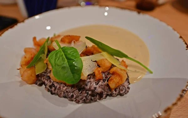 Cibo Gustoso Sano Bellissimo Ristorante Che Serve Piatti Diversi — Foto Stock