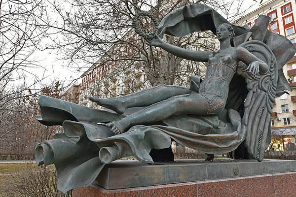 Monument Och Sevärdheter Nyårsafton Moskva — Stockfoto