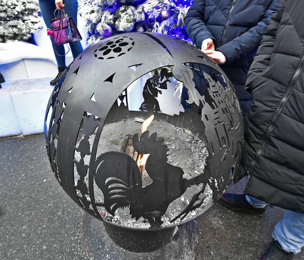 Denkmäler Und Attraktionen Des Moskauer Neujahrsfestes — Stockfoto
