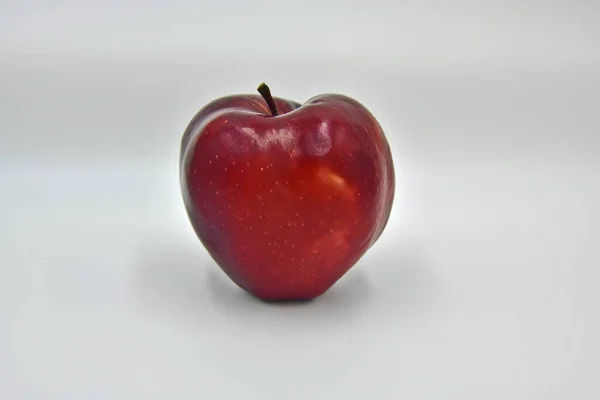 Röd Saftig Och Frisk Med Mycket Äpple — Stockfoto