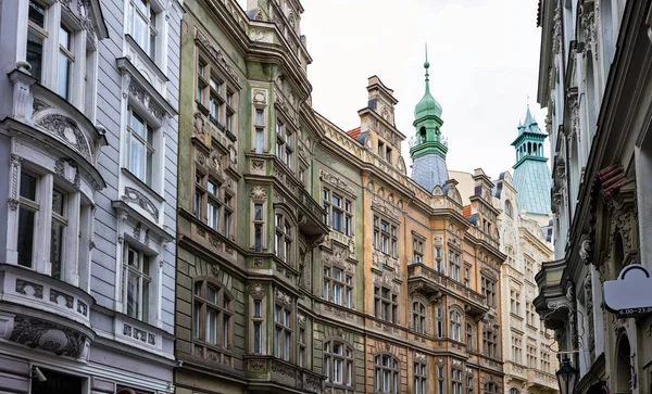 Street buildings in Prague — Stock Photo, Image