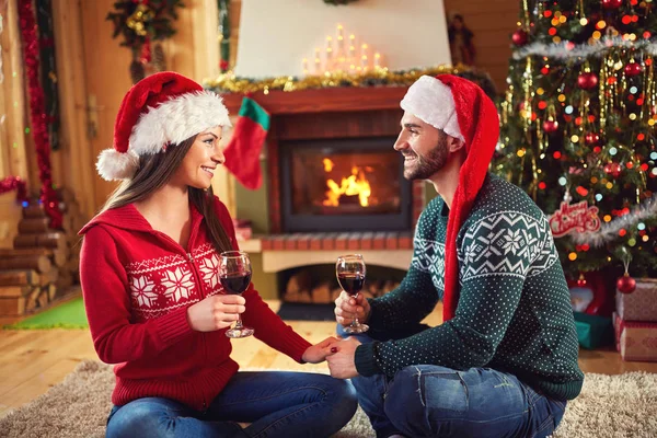 Romantic Christmas eve — Stock Photo, Image