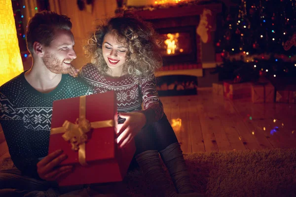 Magically Christmas surprise in box for girl