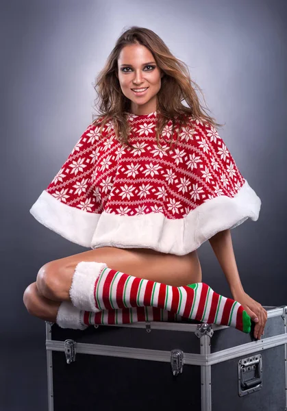 Natale ragazza sexy — Foto Stock