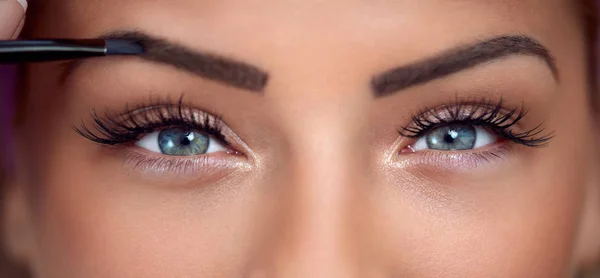 Eyes makeup close-up — Stock Photo, Image