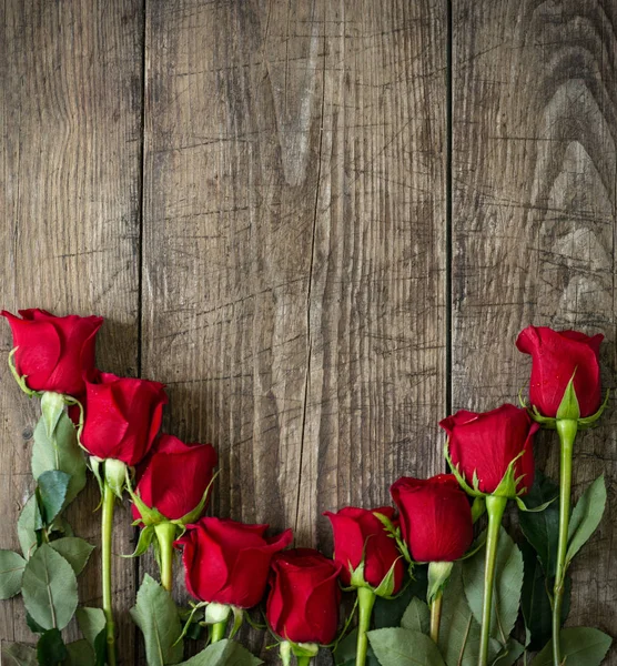 metin için yer ile ahşap arka plan gül