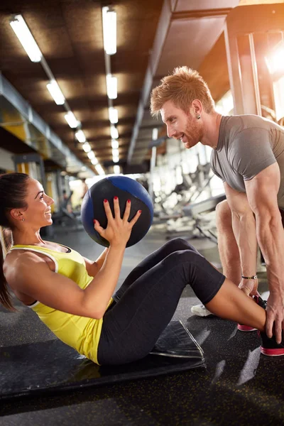 Treinamento de fitness para casais — Fotografia de Stock