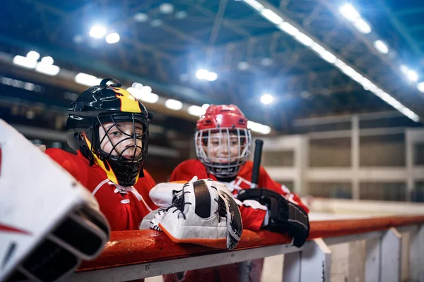 Ice hockey ungdom pojkar — Stockfoto