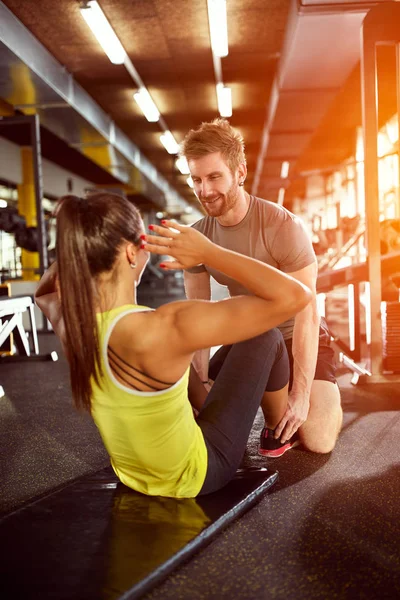 Sportswoman on training — Stock Photo, Image