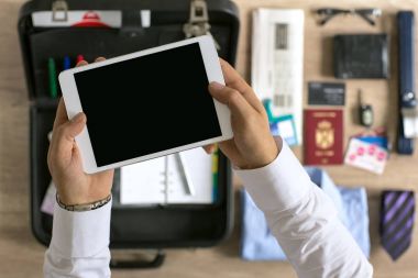 işadamı organizasyon tablet seyahat için