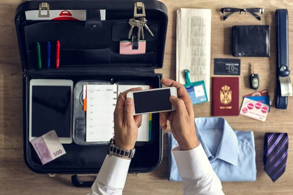 Geschäftsleute Organisationen Artikel für Büroarbeit — Stockfoto