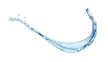 mavi su sıçrama izole