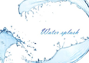 Splash dalga kabarcık su