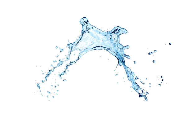 Blaue Welle des Wassers mit Blase — Stockfoto