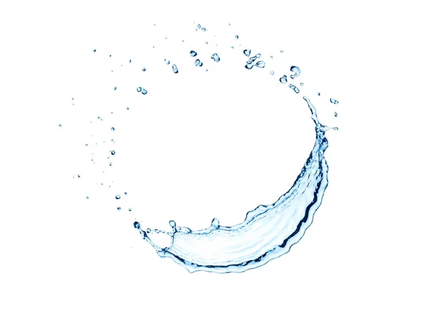 Círculo respingo de água isolado — Fotografia de Stock