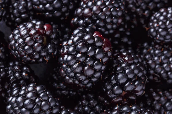 Close-up van verse blackberry achtergrond — Stockfoto