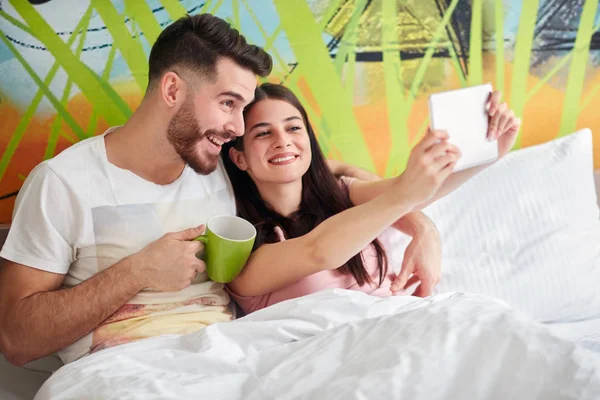 Matinée couple selfie — Photo