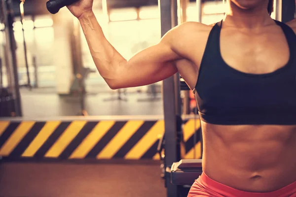 Körpertraining im Fitnessstudio, Konzept — Stockfoto