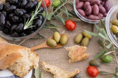 Zeytin karışımı Üstten Görünüm