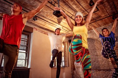 Profesyonel dansçı eğitim modern dansları Studio. Spor