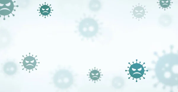 Grüner Hintergrund Der Viruserkrankung Mit Kopierraum Als Banner Corona Covid — Stockfoto
