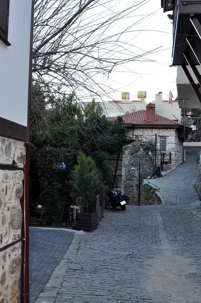 Turquia, Alanya, janeiro 2017 year- rua velha — Fotografia de Stock