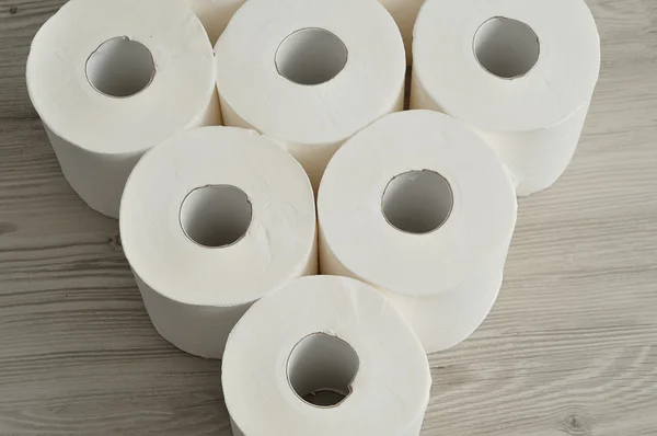 Toilet paper rolls — Stock Photo, Image