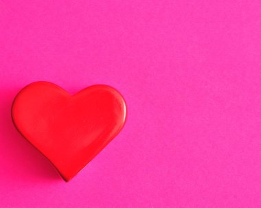 Sevgililer günü. Kırmızı bir kalp