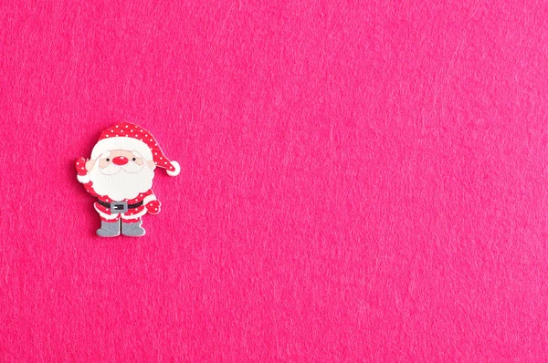 Santa isolated on a pink background — Stock Photo, Image