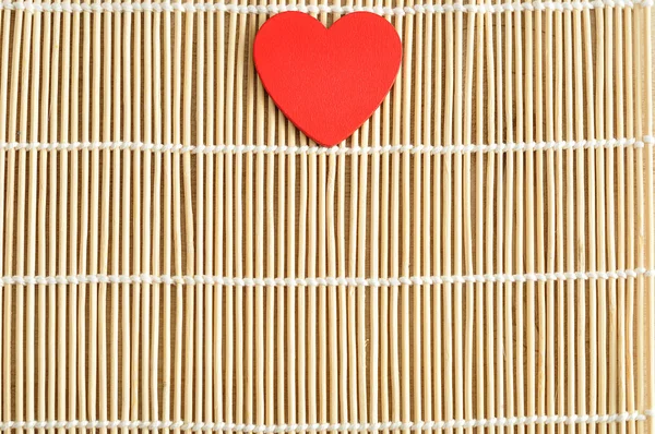 У день Святого Валентина. Червоне серце — стокове фото