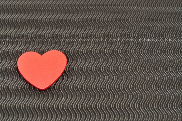 Aftelkalender voor Valentijnsdag. Een rood hart — Stockfoto