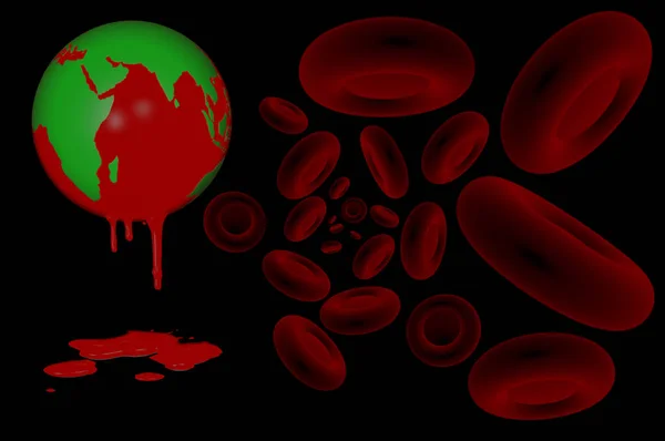 3D. Día Mundial de la Hemofilia 17 de abril — Foto de Stock