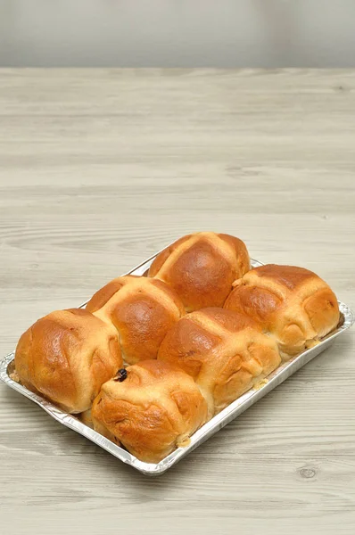 Hot cross buns till påsk — Stockfoto