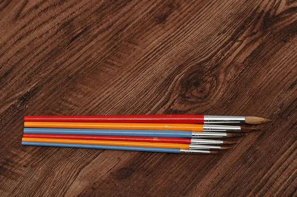Un gruppo di pennelli — Foto Stock