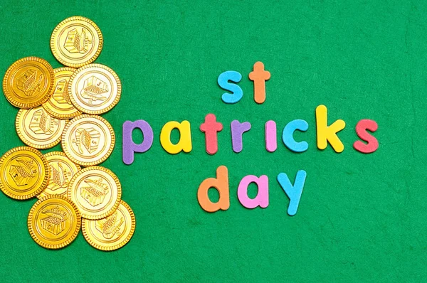 Τα λόγια Αγίου Patricks ημέρα με πολύχρωμα γράμματα — Φωτογραφία Αρχείου